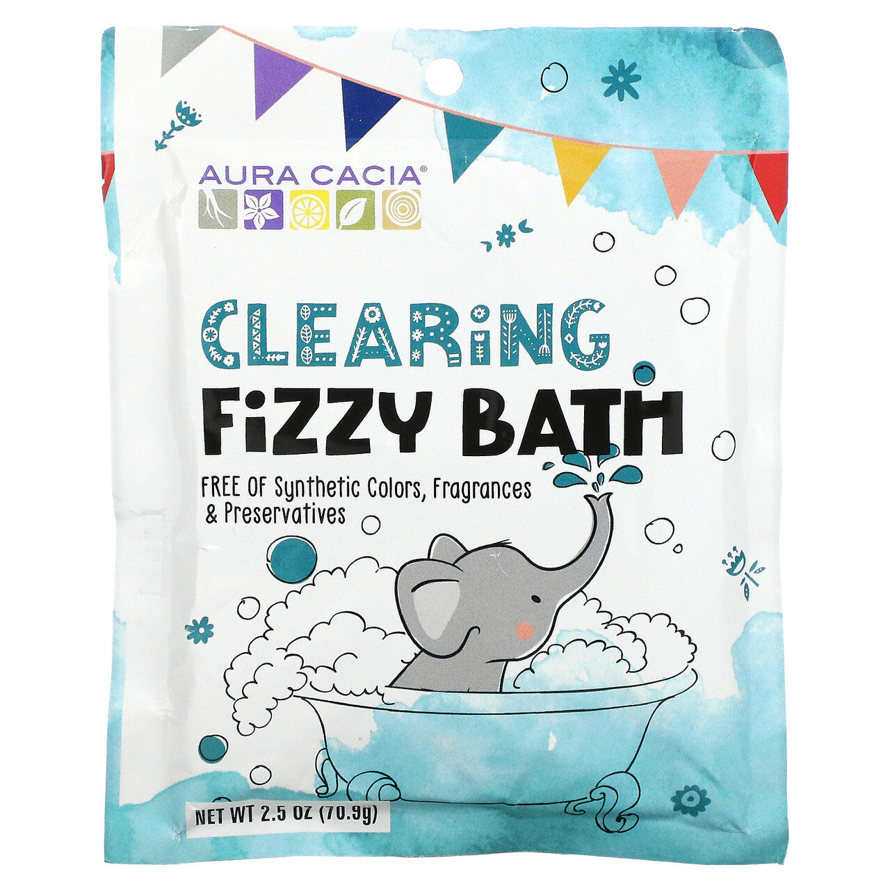 AC FIZZY BATH KID CLEAR ( 6 X 2.5 OZ )