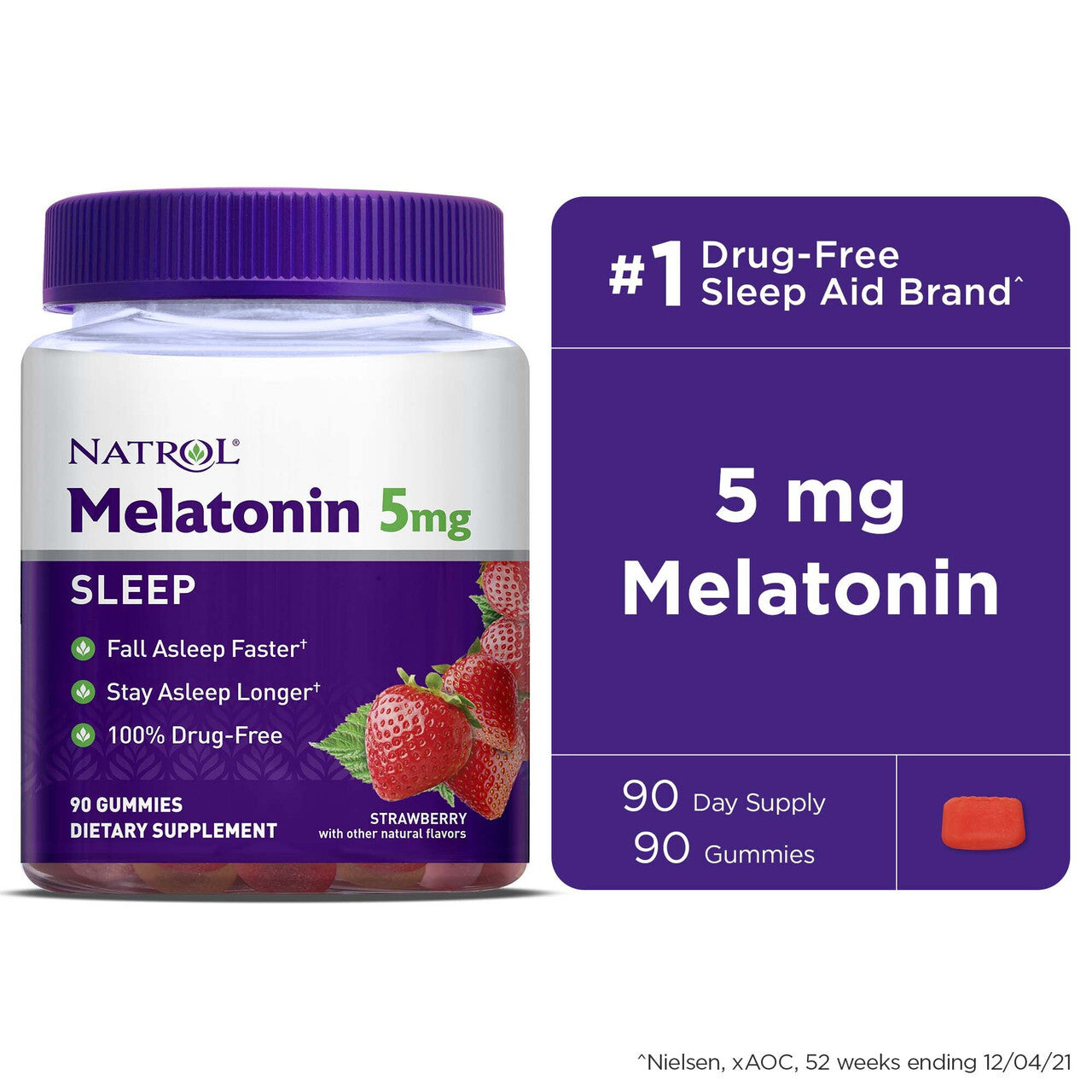 Ntrl melatonin gumm 5mg ( 1 x 90 ct )