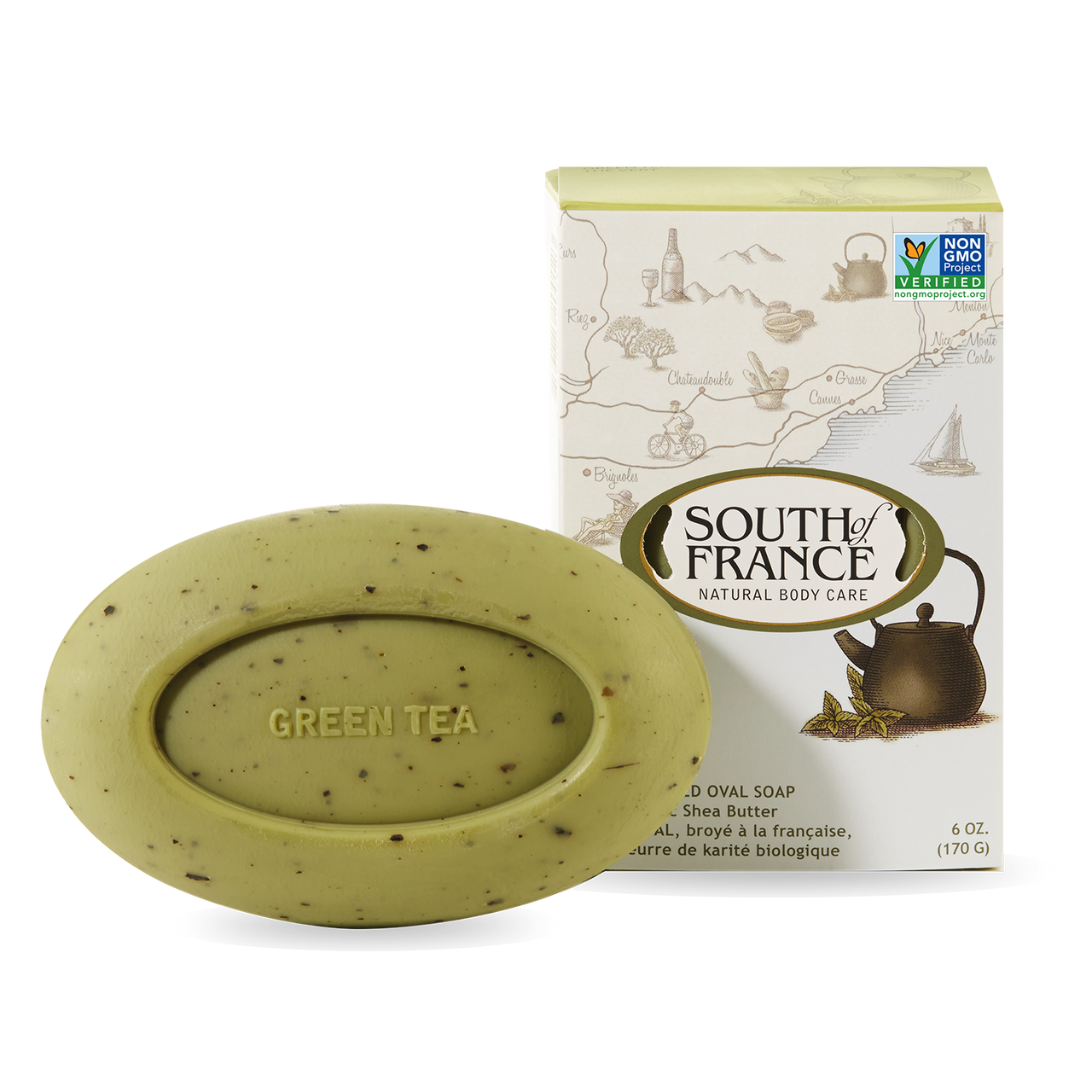 South of France Bar Soap Green Tea (1x6 OZ)