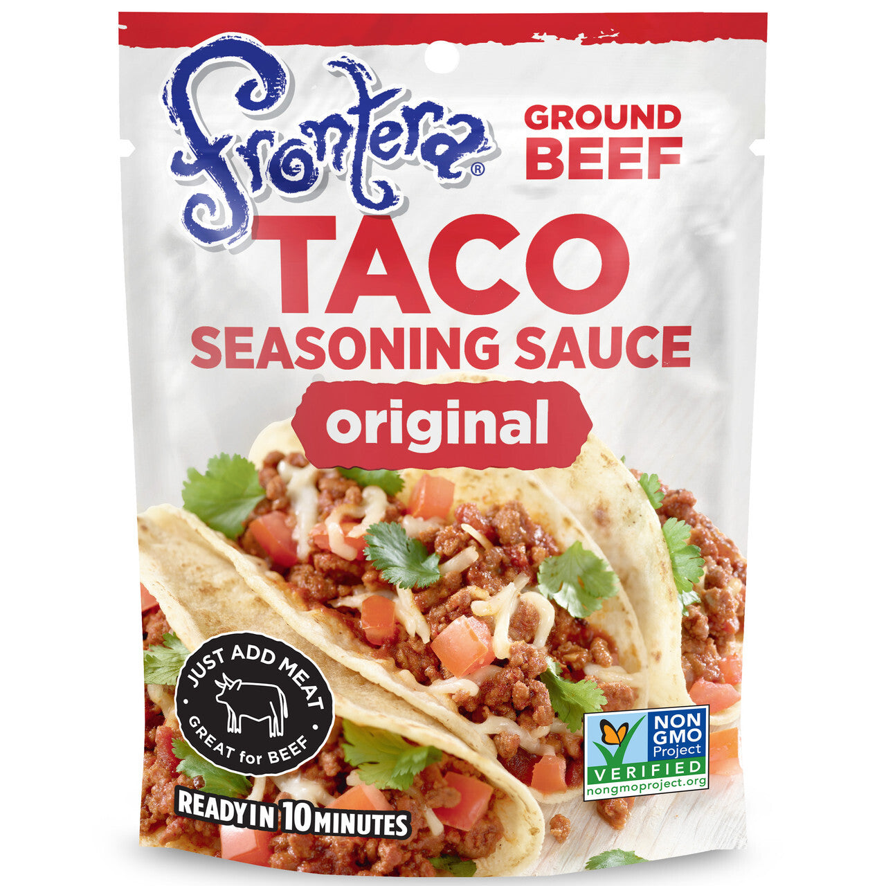 Front taco ssng org beef ( 6 x 8 oz )