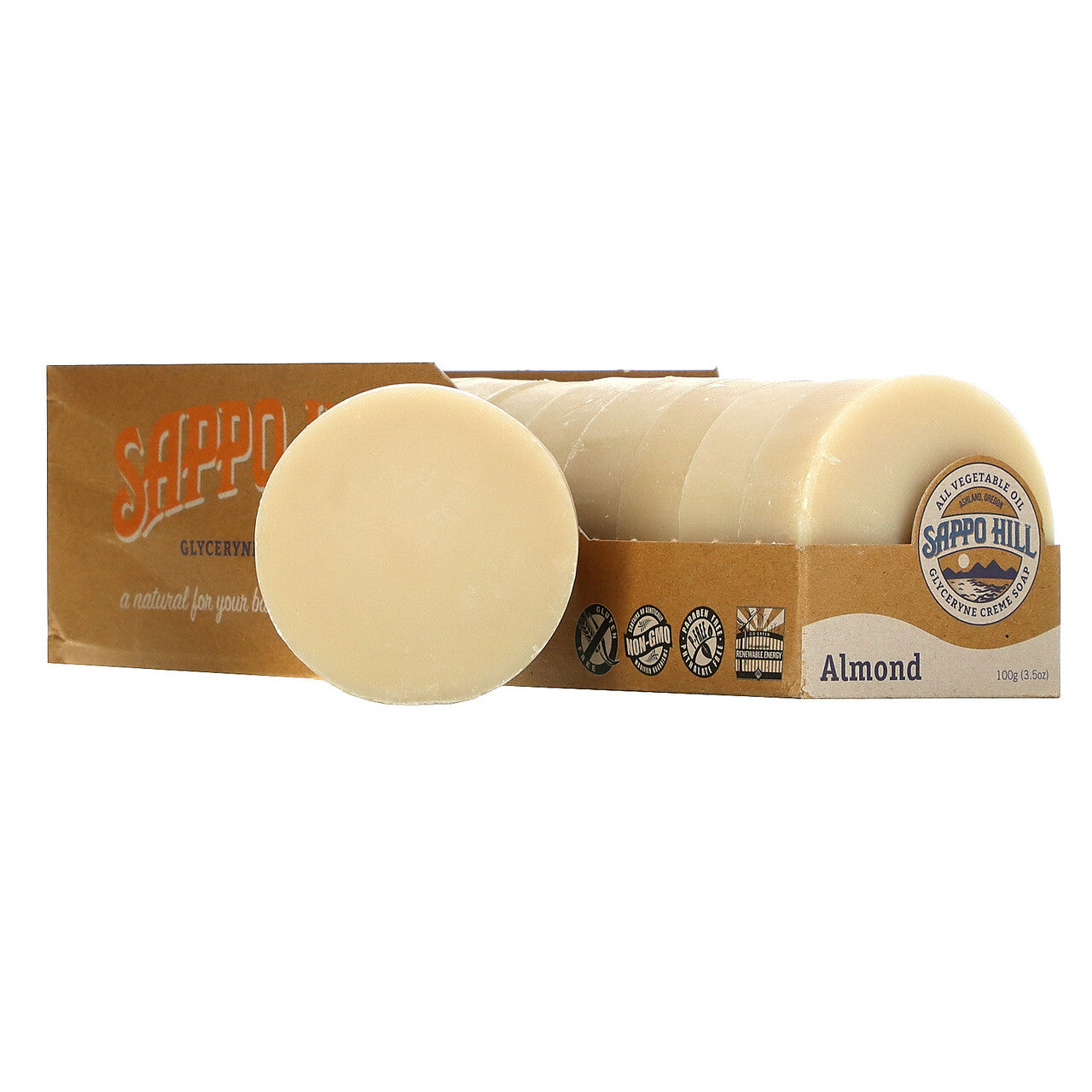 Sappo Hill Almond Glycerine Cream Soap (12x3.5 Oz)