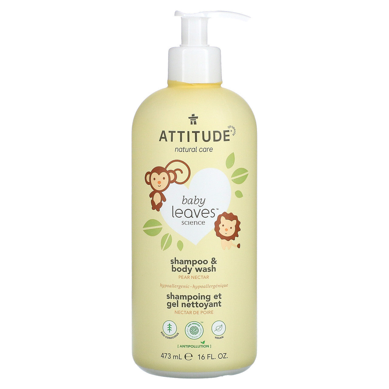 ATITUD BBY WSH 2IN1 PEAR ( 1 X 16 OZ )