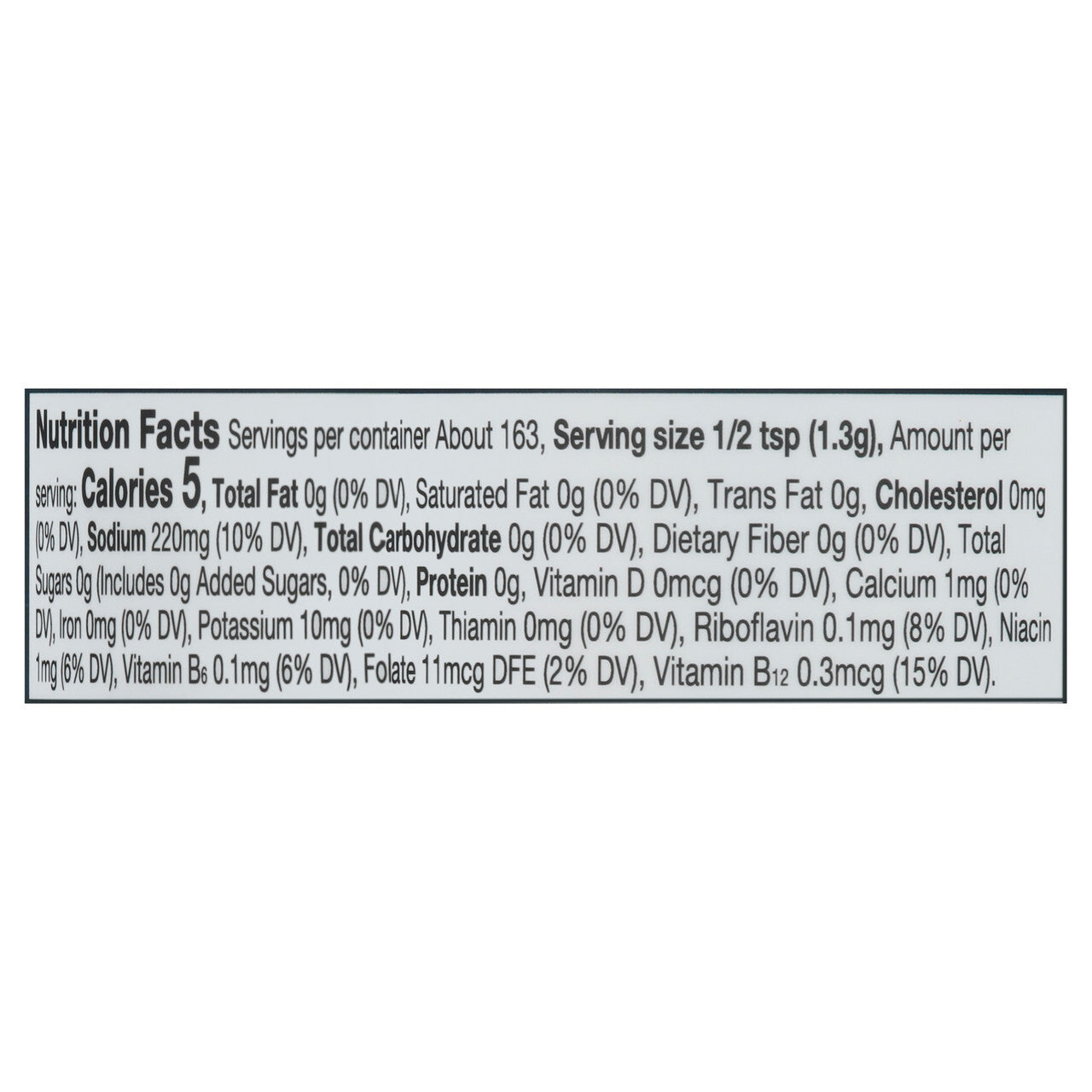 Fc nutrnl yst salt&vngr ( 1 x 7.51 oz )