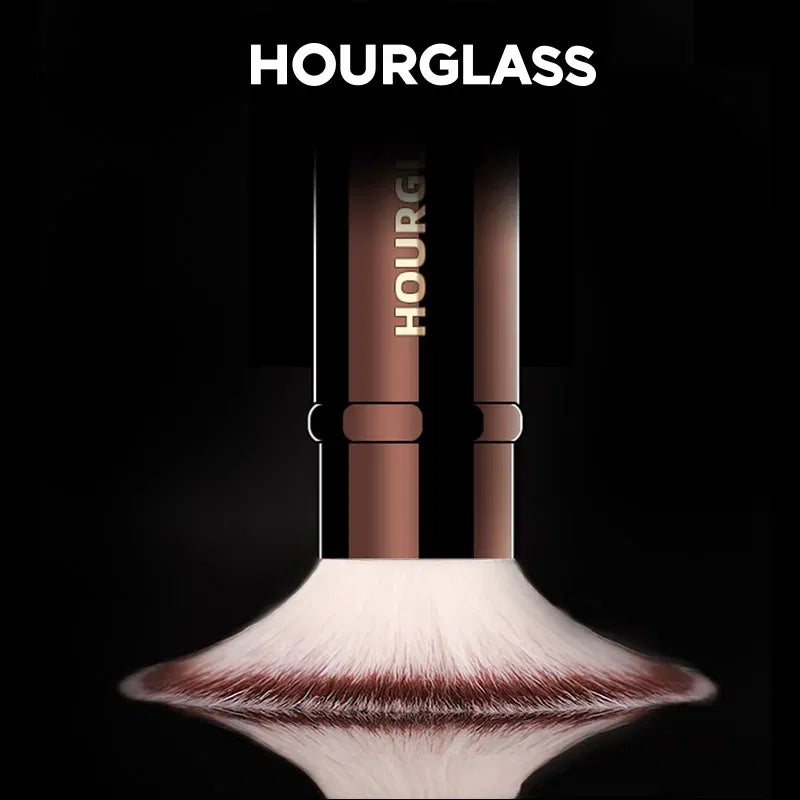 Handle Color: green - Hourglass Makeup Brushes Powder Foundation Concealer Blusher Bronzer Eye Shadow Eyebrow Eyeliner Sculpting Brush