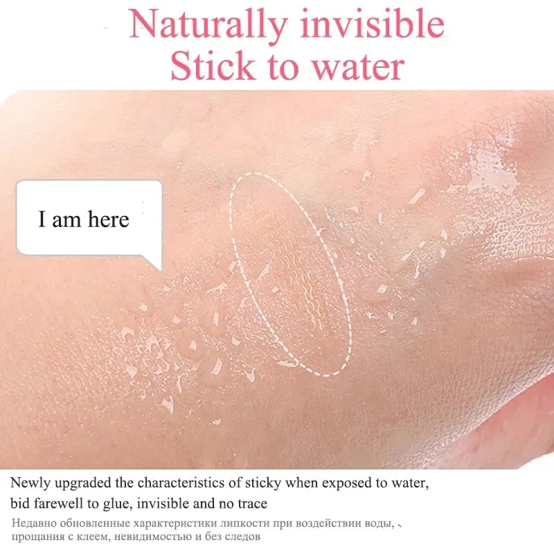 Color: Clear - Clear Beige Stripe Self-adhesive Natural Eye Tape Makeup Tool Invisible Double Fold Eyelid Lace Paste Eyelid Tape Sticker 240pcs