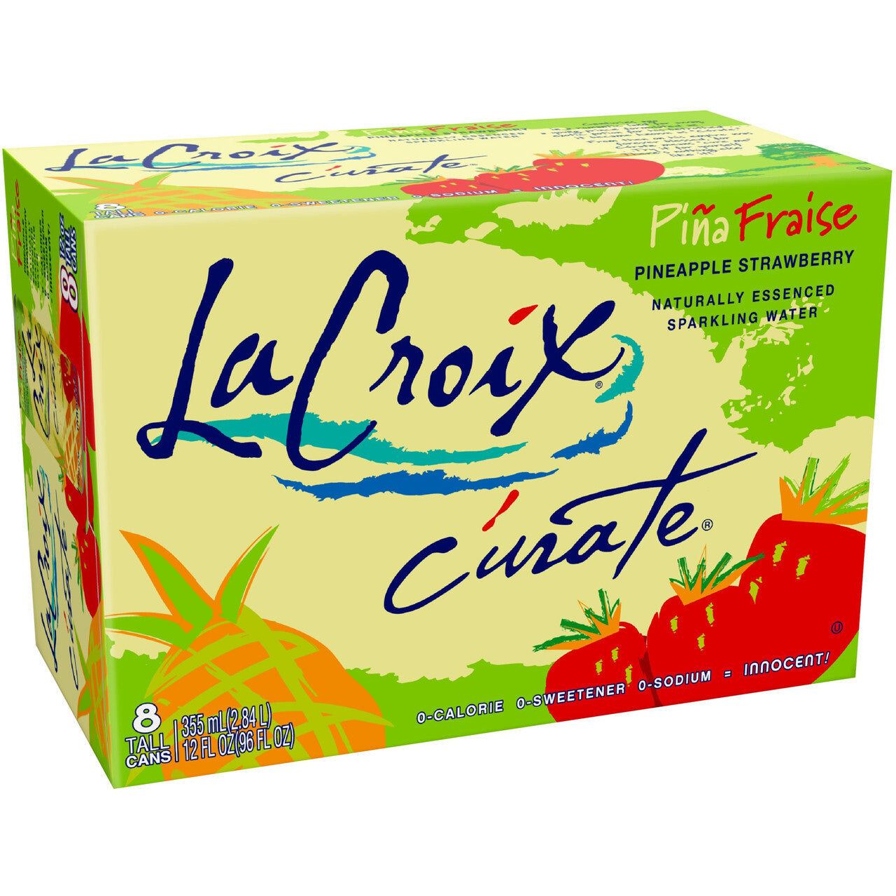Lacroix pineap/straw spk ( 3 x 8 pack )