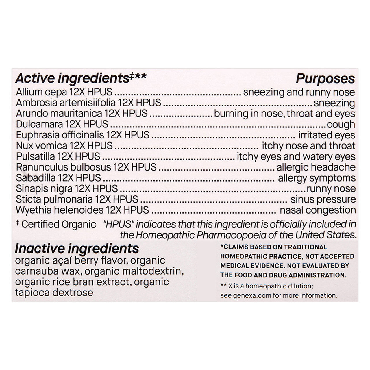Og2 gnx allergy d ( 1 x 60 tab  )