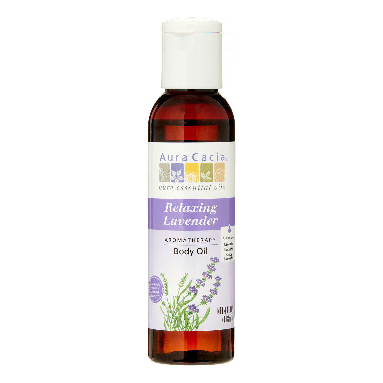 Aura Cacia Lavender Harvest Massage Bath Oil (1x4 Oz)