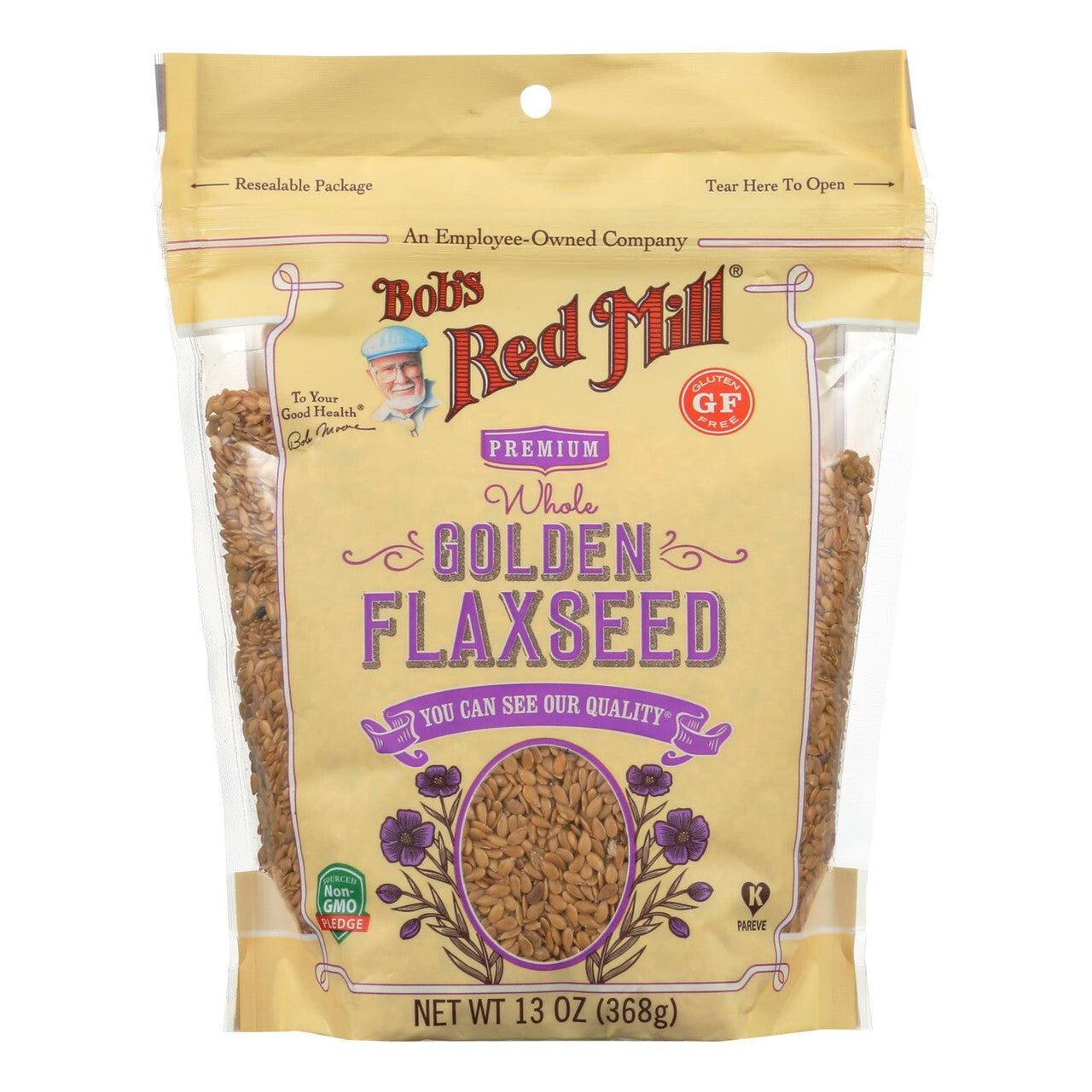Bobs flaxseeds golden gf ( 4 x 13 oz   )