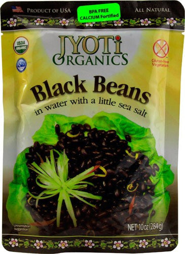 Jyoti Organics Black Beans (6x10OZ )