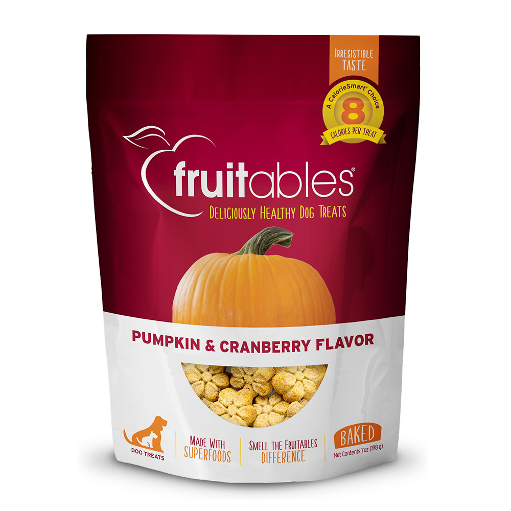 Fruitables Pumpkin & Cranberry Mix Dog Treats (8x7 Oz)