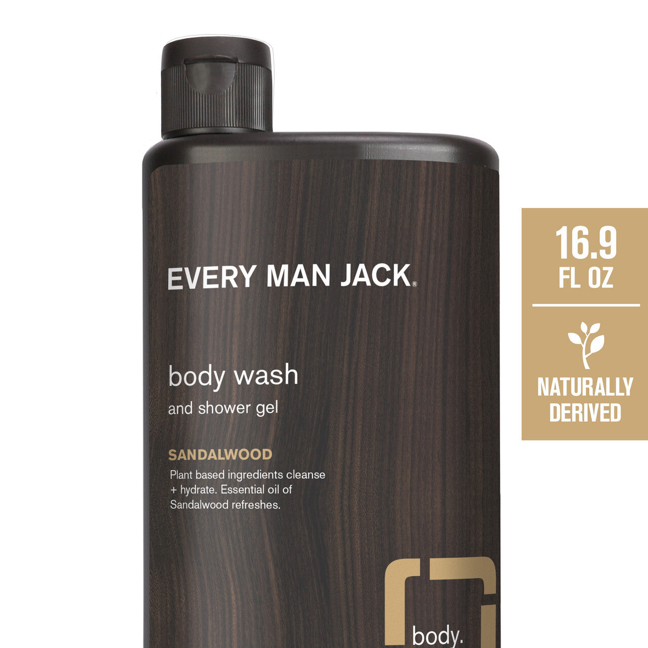 EMJ SANDALWOOD BODY WASH ( 1 X 16.9 OZ   )