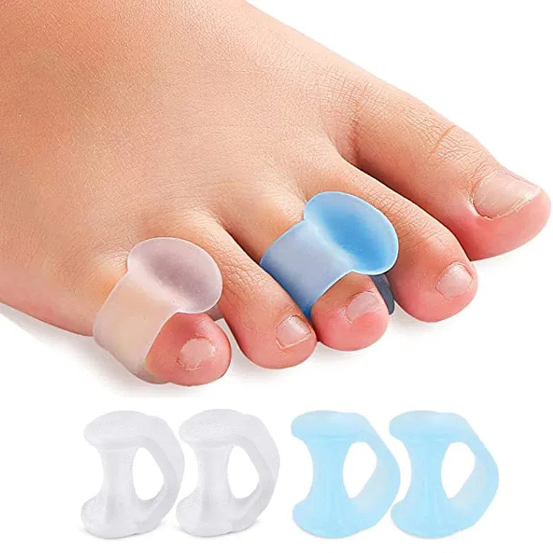 Color: Clear, Ships From: CHINA - 4pcs Silicone Finger Toe Separator Hammer Toe Correction Pad Hallux Valgus Orthopedic Bunion Guard Toe Spacer Foot Care Tool