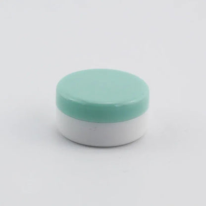Color: light green - 15pcs 2g 3g Empty Jars Refillable Mini Plastic Bottle Cosmetic Jar Container Small Round Bottle Little Cream Jar Solid Perfume
