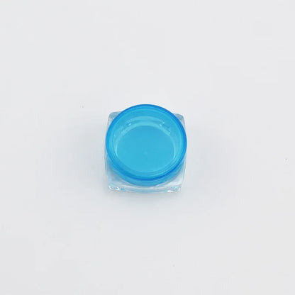 Color: Blue - 15pcs 2g 3g Empty Jars Refillable Mini Plastic Bottle Cosmetic Jar Container Small Round Bottle Little Cream Jar Solid Perfume