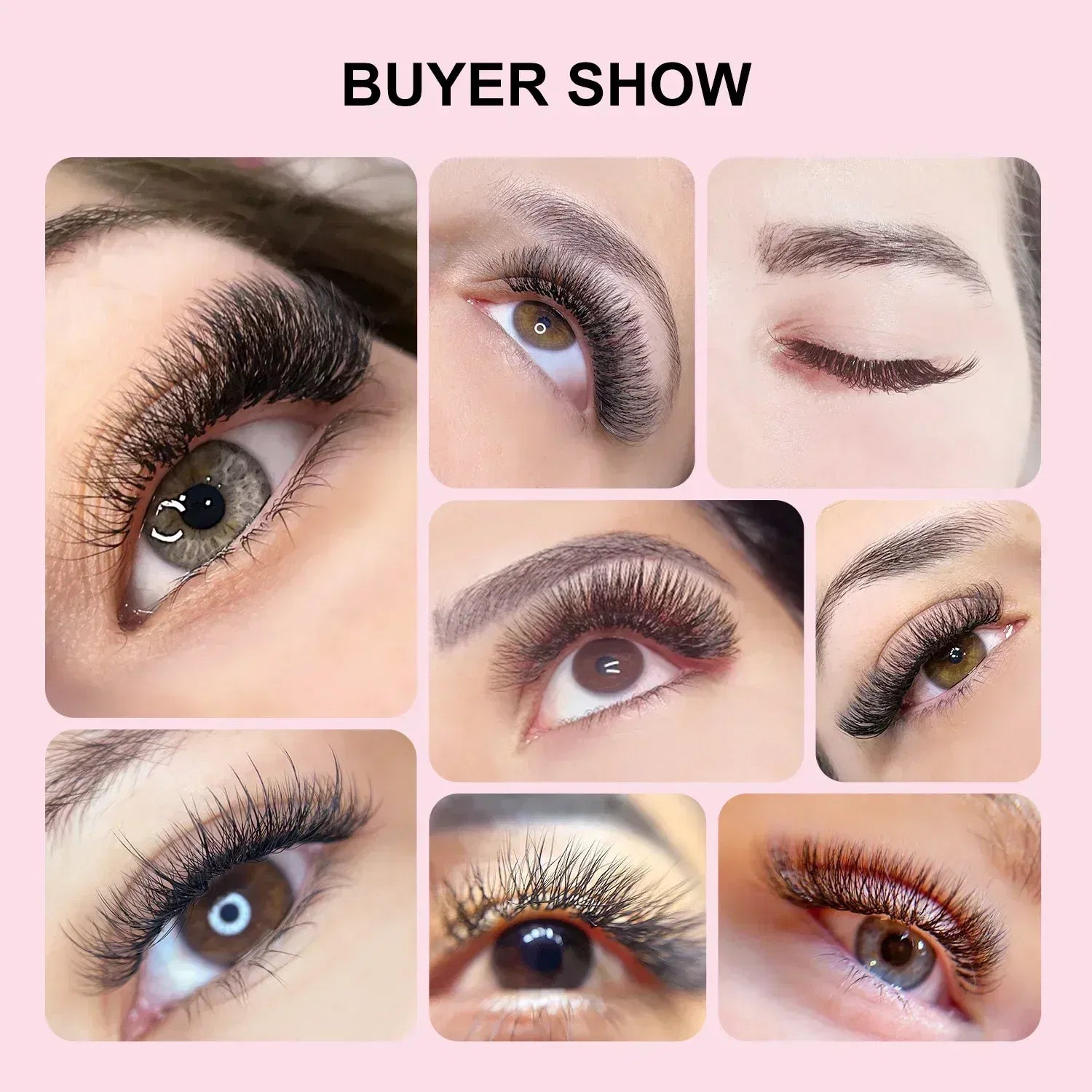 Color: Gold, Curl: D, Thickness: 0.07mm, Length: MIX - ARISON YY Lashes and 3D/4D/5D W Shape Lashes Brasileiro Premade Volume Eyelashes Extension Soft Thin Easily Grafting Extension