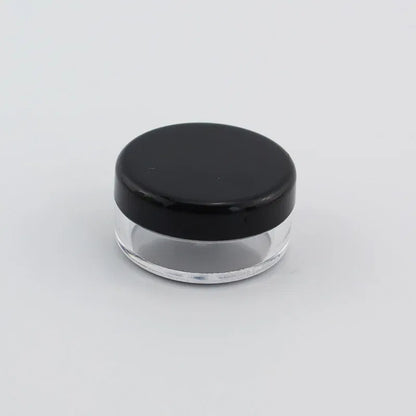 Color: DARK GRAY - 15pcs 2g 3g Empty Jars Refillable Mini Plastic Bottle Cosmetic Jar Container Small Round Bottle Little Cream Jar Solid Perfume