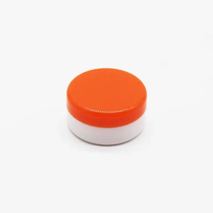 Color: Orange - 15pcs 2g 3g Empty Jars Refillable Mini Plastic Bottle Cosmetic Jar Container Small Round Bottle Little Cream Jar Solid Perfume