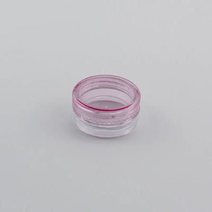 Color: plum - 15pcs 2g 3g Empty Jars Refillable Mini Plastic Bottle Cosmetic Jar Container Small Round Bottle Little Cream Jar Solid Perfume