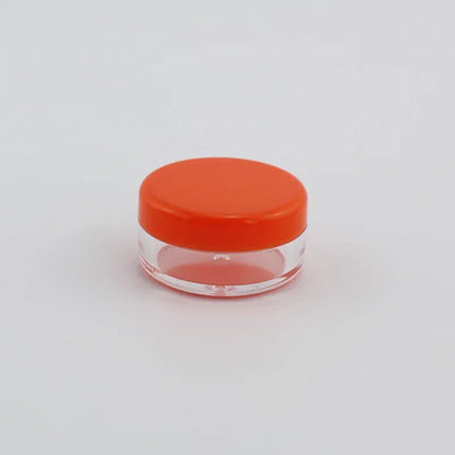 Color: Burgundy - 15pcs 2g 3g Empty Jars Refillable Mini Plastic Bottle Cosmetic Jar Container Small Round Bottle Little Cream Jar Solid Perfume