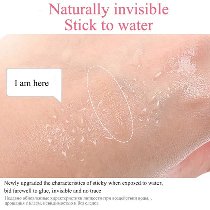 Color: Clear - Clear Beige Stripe Self-adhesive Natural Eye Tape Makeup Tool Invisible Double Fold Eyelid Lace Paste Eyelid Tape Sticker 240pcs